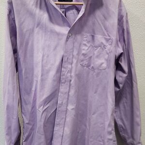 Men's Light Purple Casual Button Down Shirt